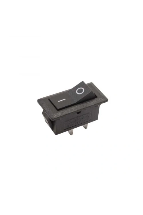 KCD3 Tekli Dar 2-Pin On/Off Anahtar - Siyah