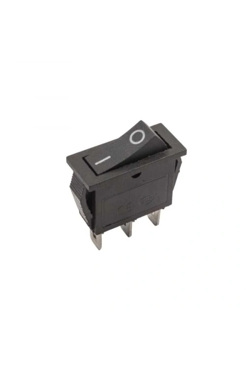 KCD3 Tekli Dar 3-Pin On/Off Anahtar - Siyah