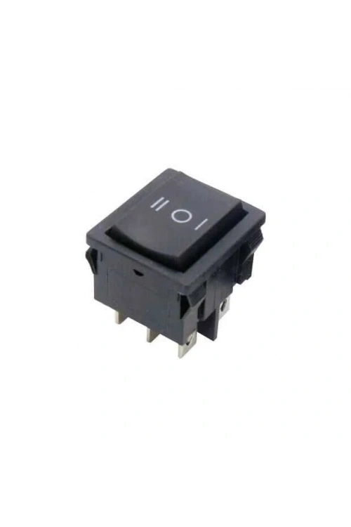 KCD4-602 ON-OFF-ON Switch 6 Pin Siyah