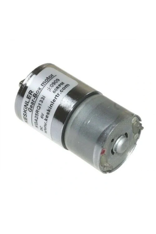 KGA-25 6V 60Rpm Redüktörlü Dc Motor