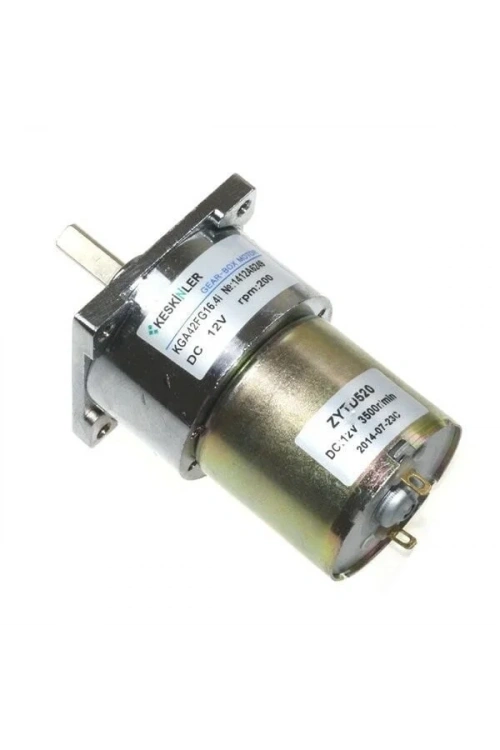 KGA-42 12V 210Rpm/520 Redüktörlü Dc Motor