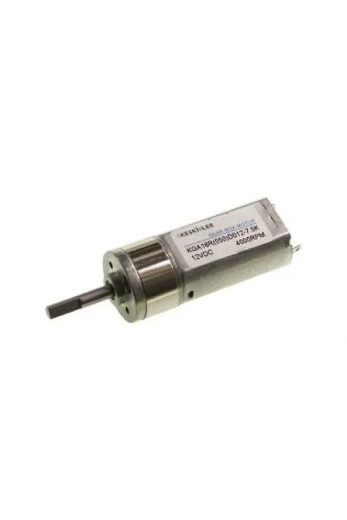 KGA16 12V 4000Rpm 16mm Redüktörlü Dc Motor - Çizgi İzleyen Robot