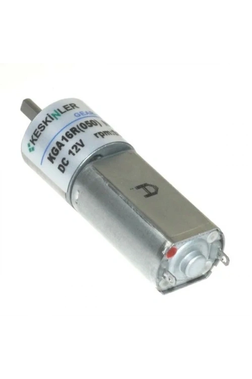 KGA16 12V 90Rpm 16mm 1:144 Redüktörlü Dc Motor