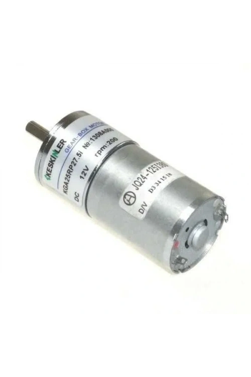 KGA25 12V 200Rpm 25mm Redüktörlü Dc Motor