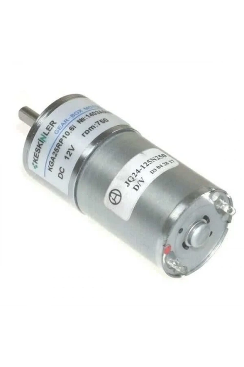 KGA25 12V 750Rpm 25mm Redüktörlü Dc Motor