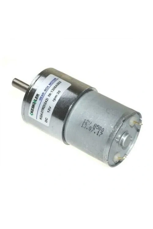 KGA37 12V 33Rpm 37mm Redüktörlü Dc Motor