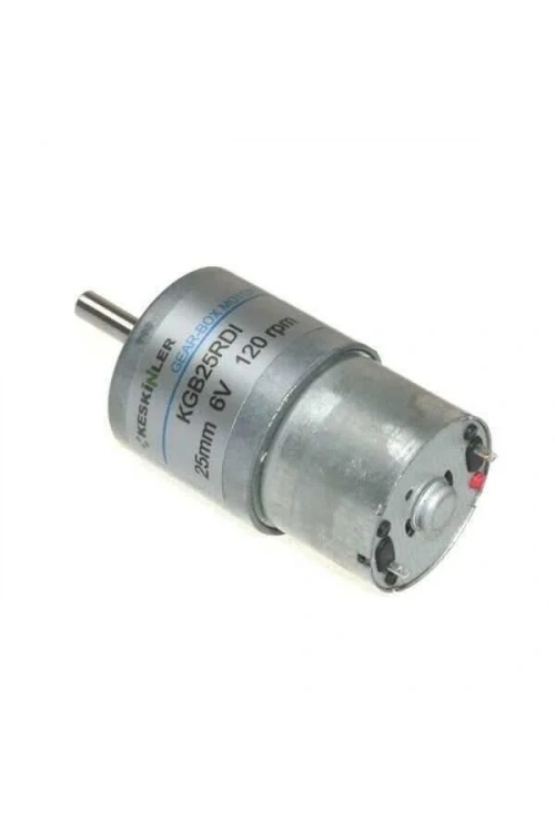 KGB25 6V 120Rpm 25mm Redüktörlü Eksantrik Dc Motor