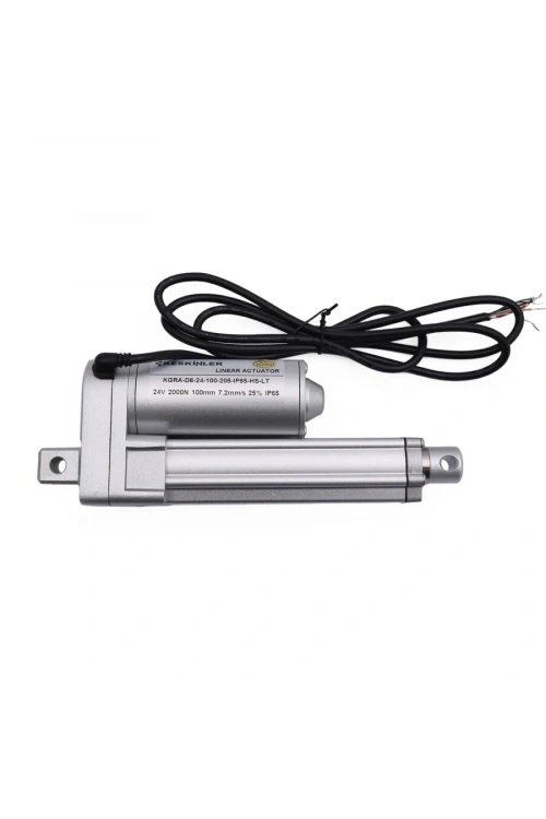 KGRA 24V 100MM 2000N IP65 Hall Sensörlü Lineer Motor