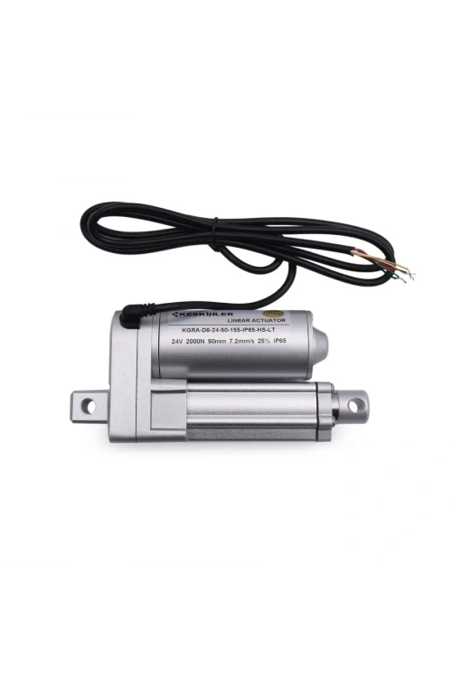 KGRA 24V 25MM 2000N IP65 Hall Sensörlü Lineer Motor