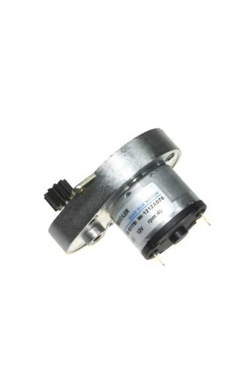 KSR 12V 40Rpm Redüktörlü (Küçük Dişli Bağlı) DC Motor