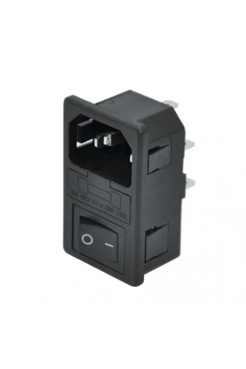 Kulaksız Erkek Power Soketi - Işıksız Anahtarlı