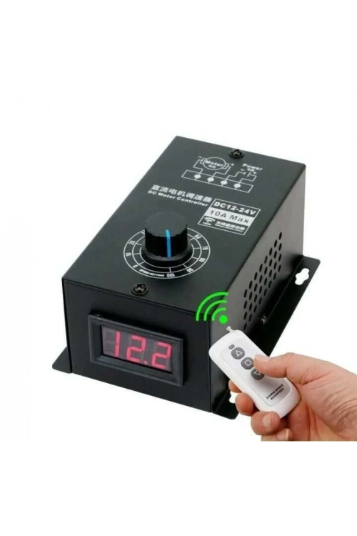 Kumandalı 10A DC Motor Sürücü PWM DC 12-24V
