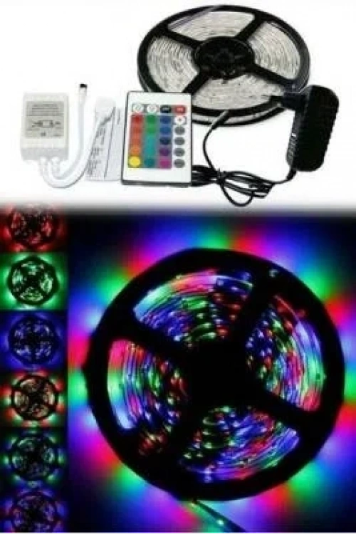 Kumandalı RGB Şerit Led - 4.5 Metre