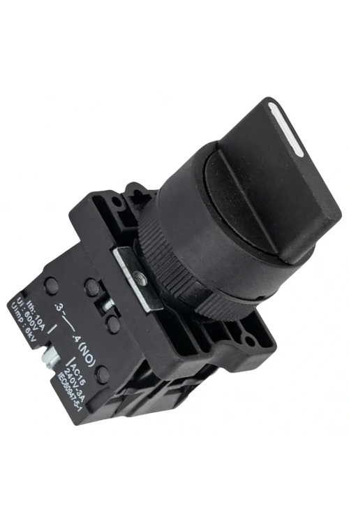 LAY5-ED33 22mm Kısa Mandal Switch 1-0-2 Kalıcı (2NO)