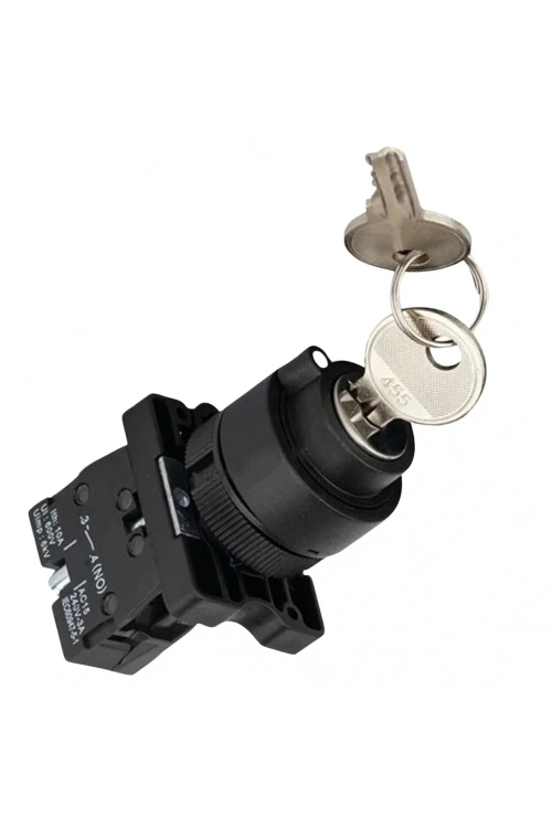 LAY5-EG21 22mm Anahtarlı Switch Kalıcı 0-1 (1NO)