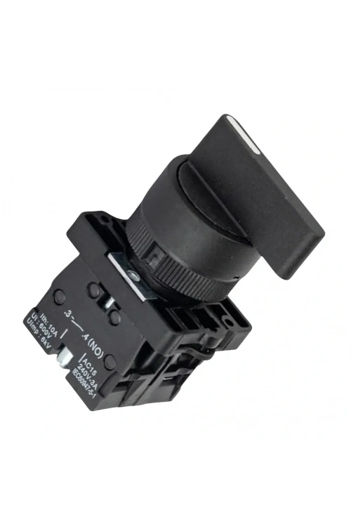 LAY5-EJ53 22mm Uzun Mandal Switch 1-0-2 Yaylı (2NO)