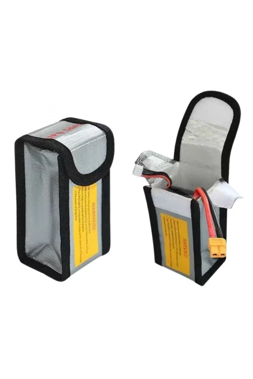 Lipo Pil Yanmaz Koruma Çantası - 6.4x5x12.5 cm
