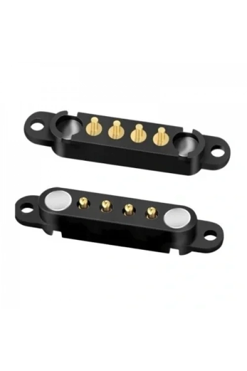 LK-4PIN-2340404 4-Pin 2.54mm Pogo Pin Manyetik Konnektör Takımı - Kulaklı
