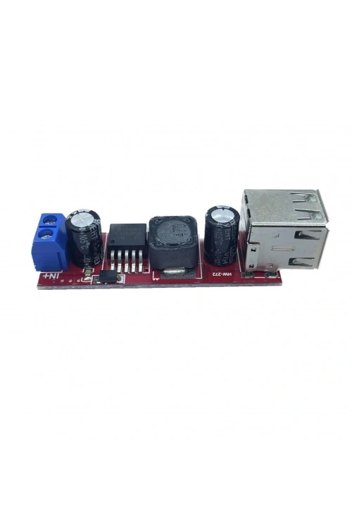 LM2596 Dual 5V-3A Çift USB Çıkışlı Voltaj Düşürücü Regülatör