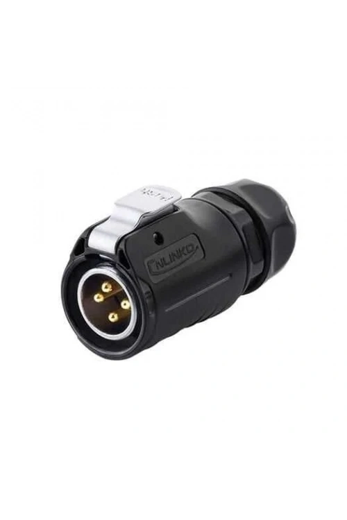 LP-20-C04PE-01-022 4-Pin Su Geçirmez Konnektör - Erkek