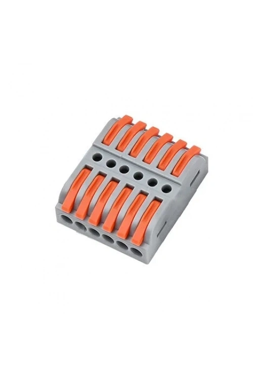 LT-223-6X 6-Giriş 6-Çıkış Kablo Birleştirici Klemens