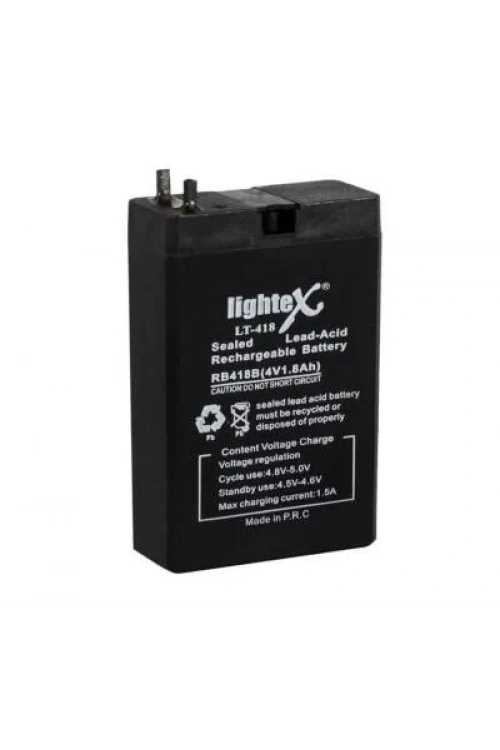 LT-418 4V 1.8 Ah Bakımsız Işıldak Aküsü