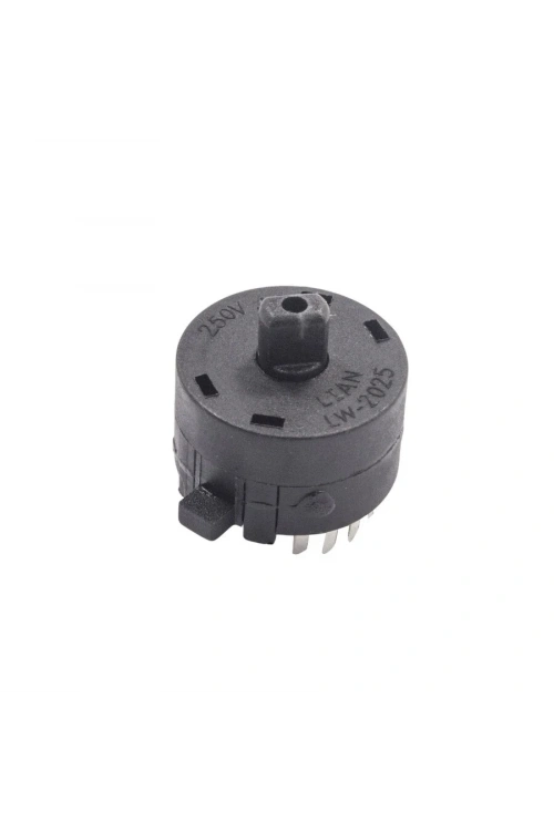 LW-2025 20mm 6 Konumlu Rotary Switch - Komitatör