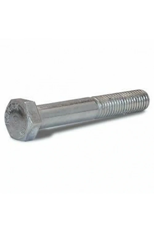 M6x45mm Civata Beyaz Altıköşe Yarım Diş