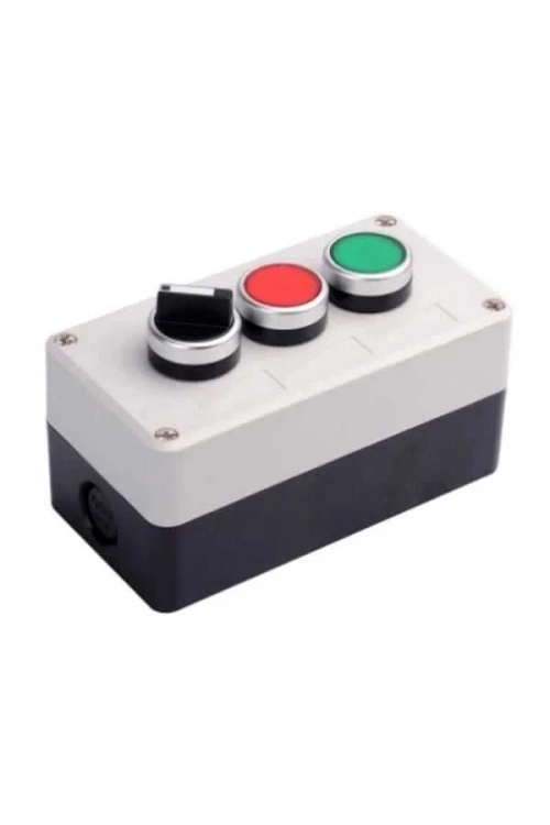 Mandal Switch ve İkili Kırmızı / Yeşil Push Buton Kutusu