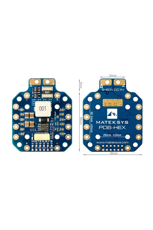 Matek PDB-HEX 2-12s 5A 5-12V W/ 264a Bec Drone Güç Dağıtım Kartı