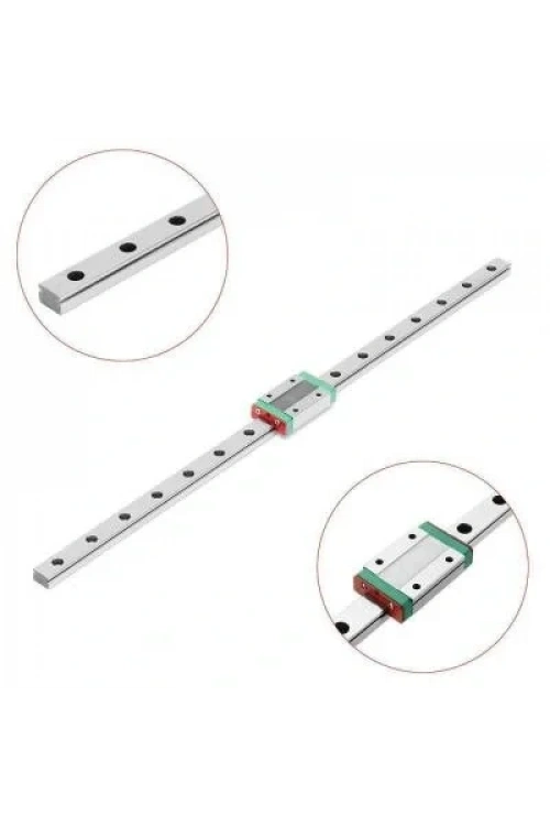 MGN15 Lineer Ray Kızak 500mm - MGN15H Bilyalı Rulman Blok
