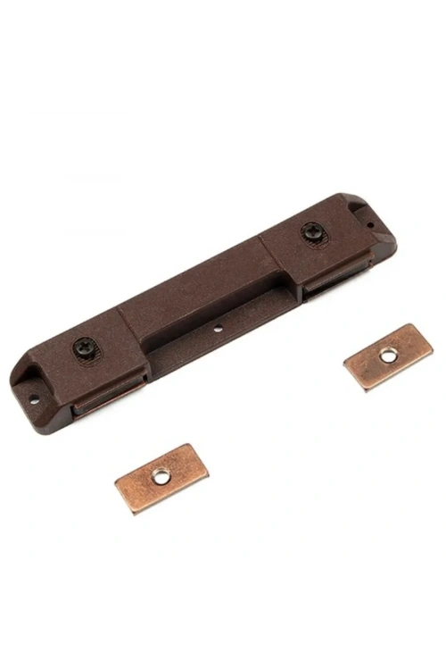 Mıknatıslı Plastik Mobilya Kapak Kilidi 110x23x14mm - Kahverengi