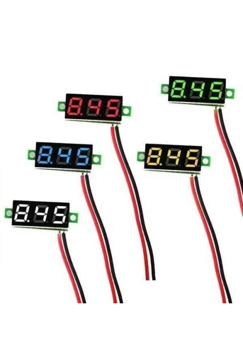 Mini Voltaj Göstergesi Yeşil 2.5V - 30V Voltmetre