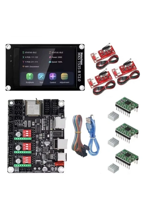 MKS DLC32 v2.1 GRBL CNC Kontrol Kartı Seti + TS35-R LCD Ekran