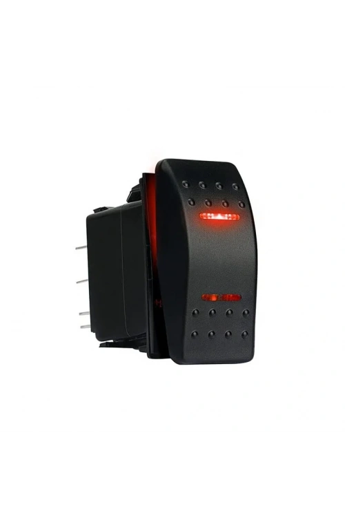 ON-OFF Kırmızı Işıklı Anahtar 5-Pin 12V-24V