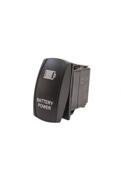 ON-OFF Mavi Işıklı Anahtar 5-Pin 12V-24V - Battery Power