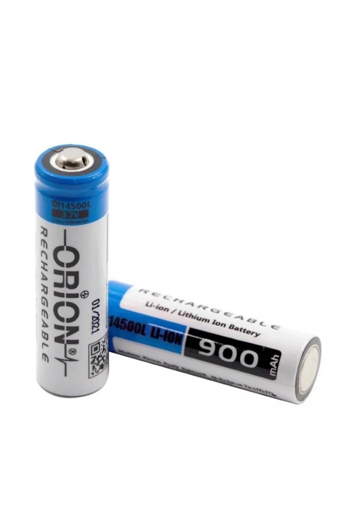 Orion 14500 3.7V 900 Mah Şarjlı Li-Ion Pil (Başlı)