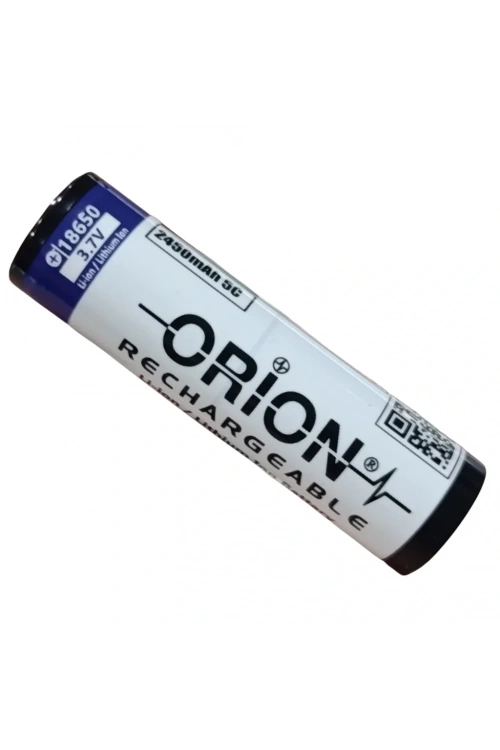 Orion 18650 3.7V 2450mAh 5C Şarj Edilebilir Li-ion Pil Başsız