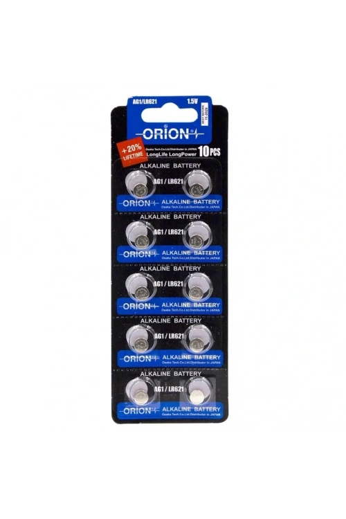 Orion AG1 LR621 364A 1.5V Alkalin Pil 10lu Paket