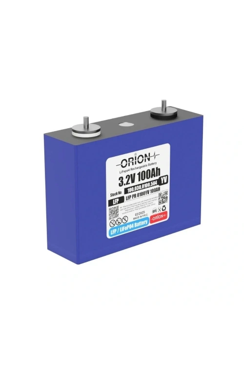 Orion LiFePO4 3.2V 100YV 100AH Prizmatik Pil