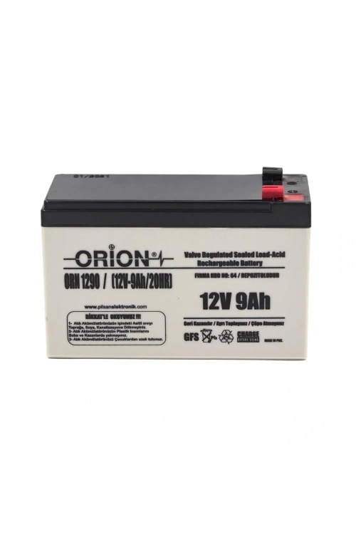 Orion ORN1290 12V 9.0Ah Bakımsız Kuru Akü