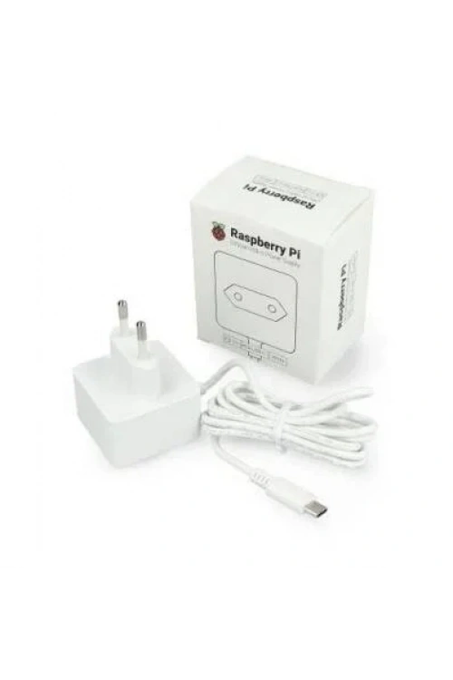 Orjinal Raspberry Pi Adaptör 5V 3A - Beyaz