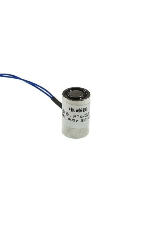 P16/25 5V Elektromıknatıs - 2kg Elektro Manyetik Tutucu
