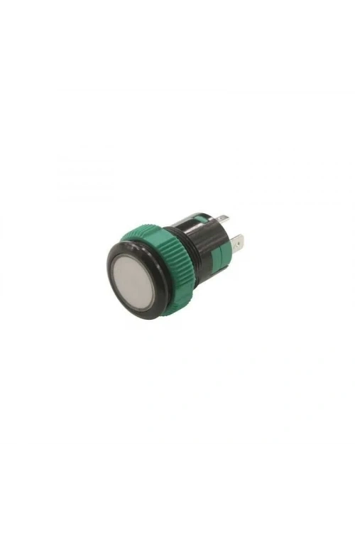 P59 19MM Plastik Ledli Yaylı Buton Beyaz