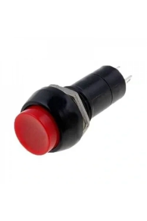 PBS-11A 12mm Anahtarlı Push Buton - Kırmızı