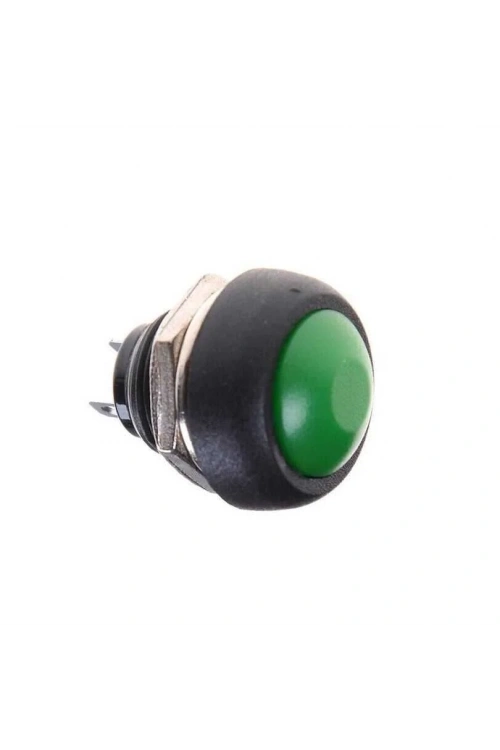 PBS-33B 12mm Push Buton - Yeşil
