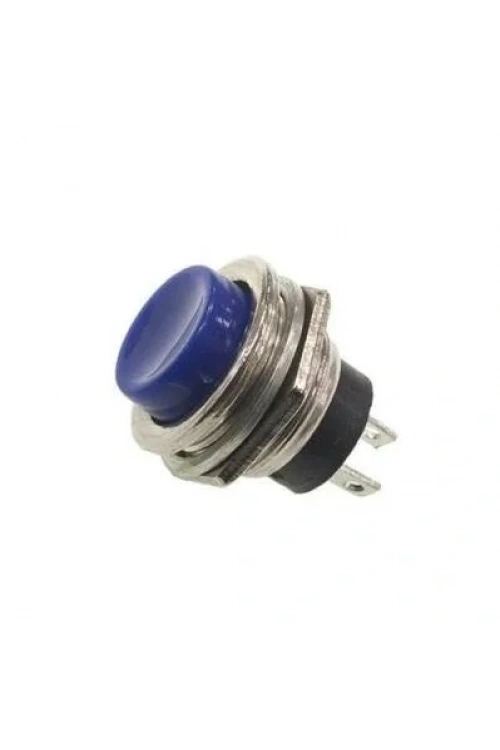 PBS26 16mm Push Buton - Mavi