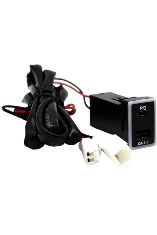 PD Type-C + QC3.0 Araç Şarj Soketi