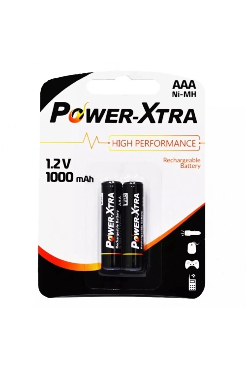 Power-Xtra AAA 1.2V 1000 Mah Şarj Edilebilir Pil 2li Blister