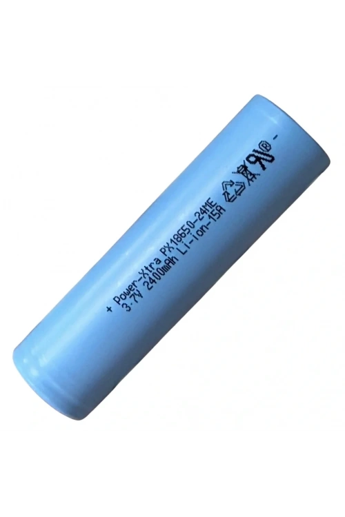 Power-Xtra PX18650-24ME 3.7V 2400 Mah Li-ion Şarjlı Pil 15A